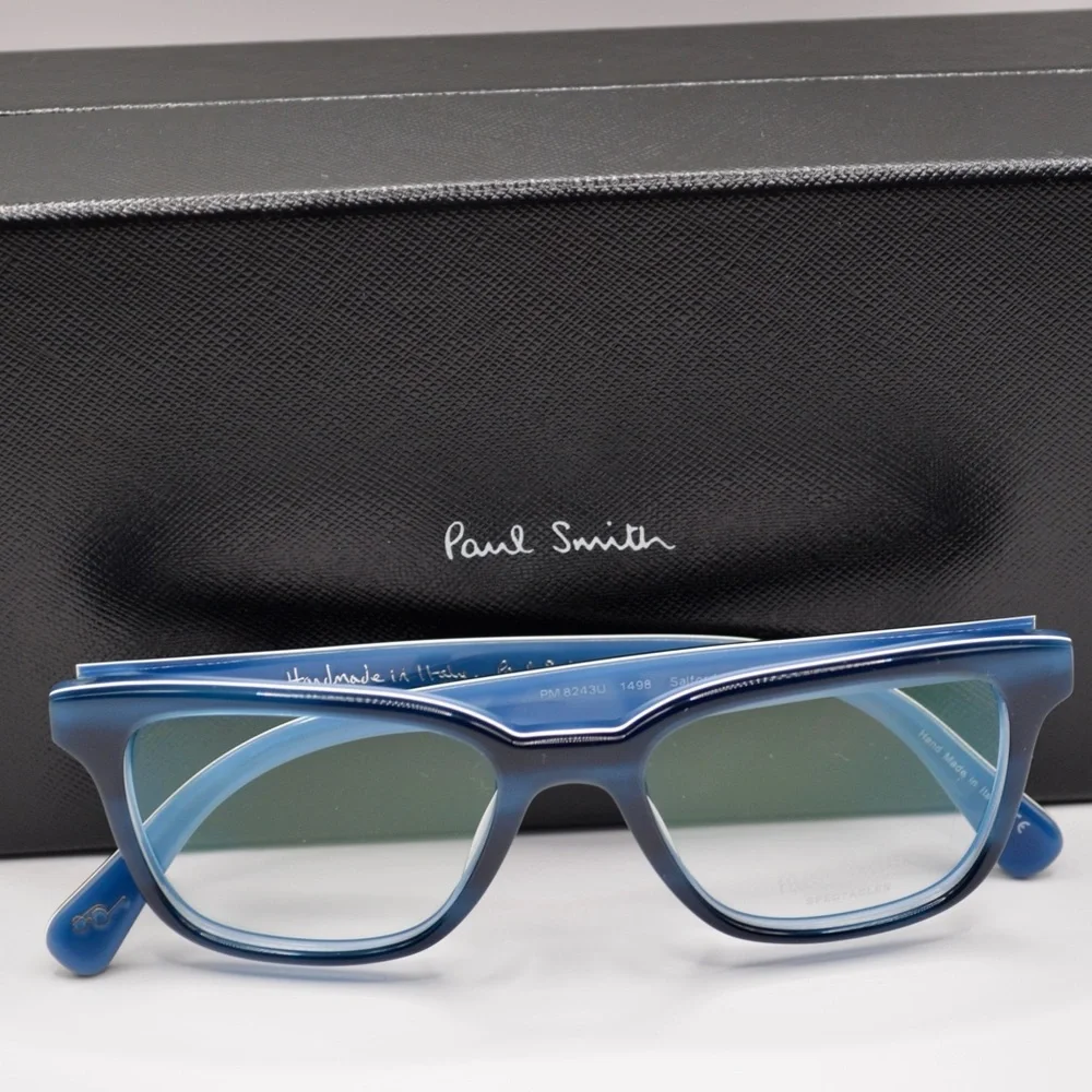 Paul Smith Women’s Eyeglasses | Deluxe Onyx Stripe Blue | New